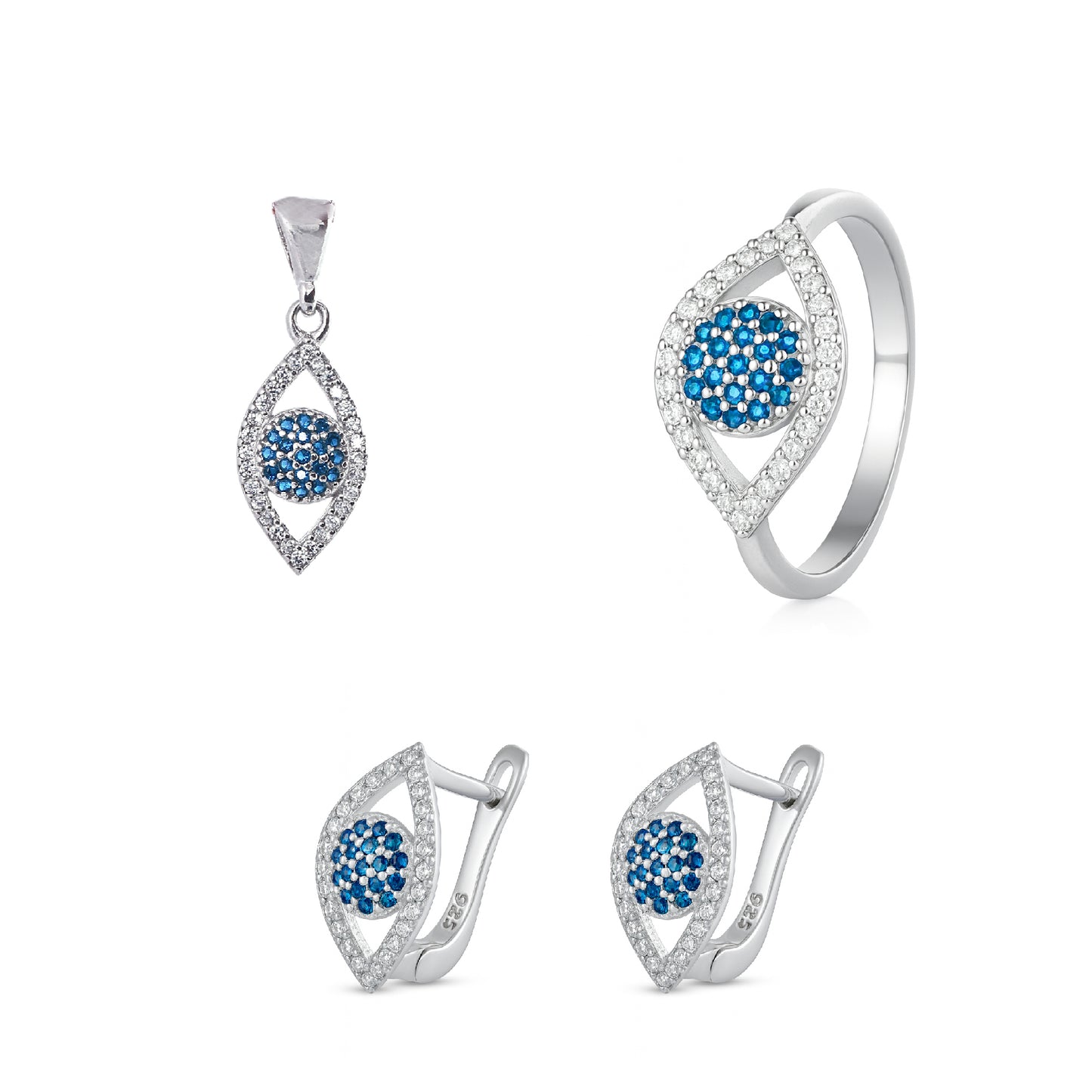 Evil Eye 3-Piece Jewelry Set