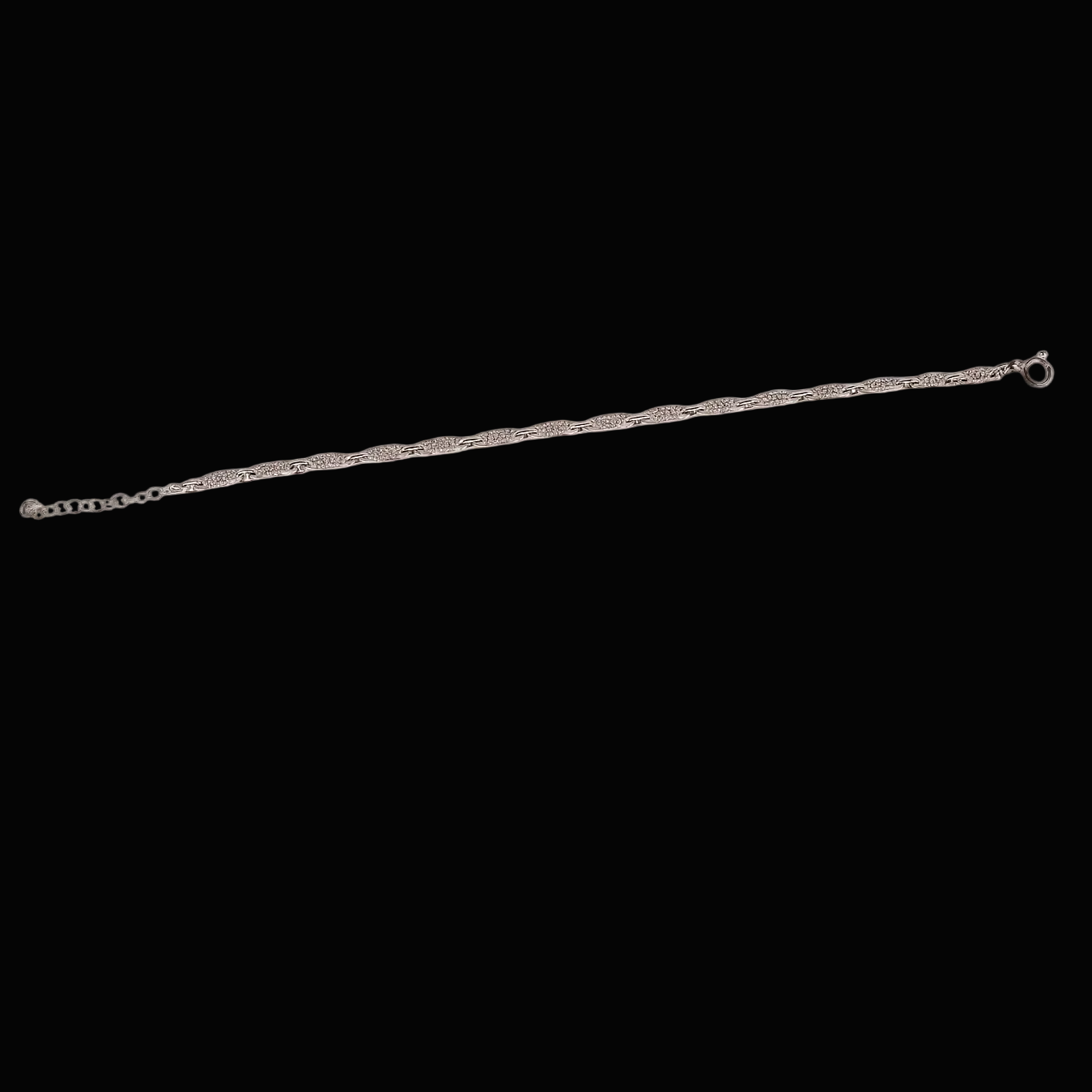 Baguette Sparkle Silver Bracelet
