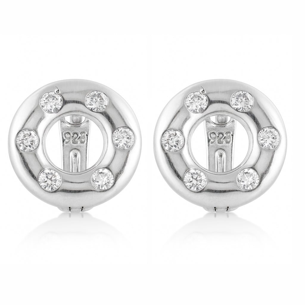 Classic Round Studded Silver Bali