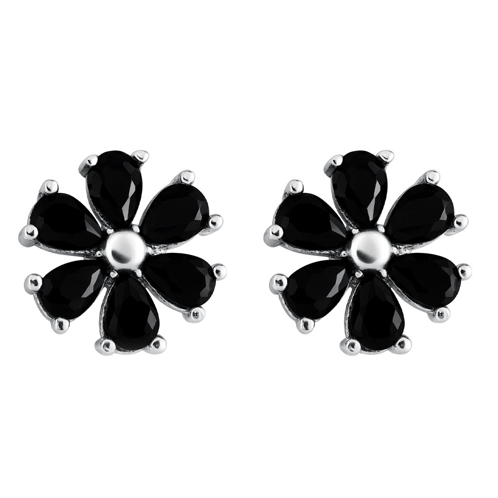 Black Floral studded Stone