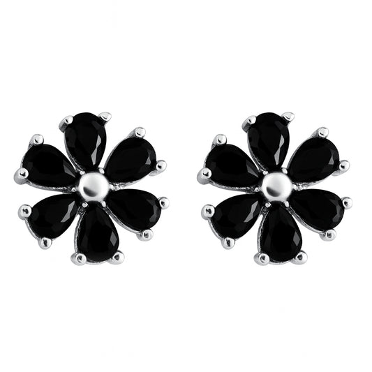 Black Floral studded Stone