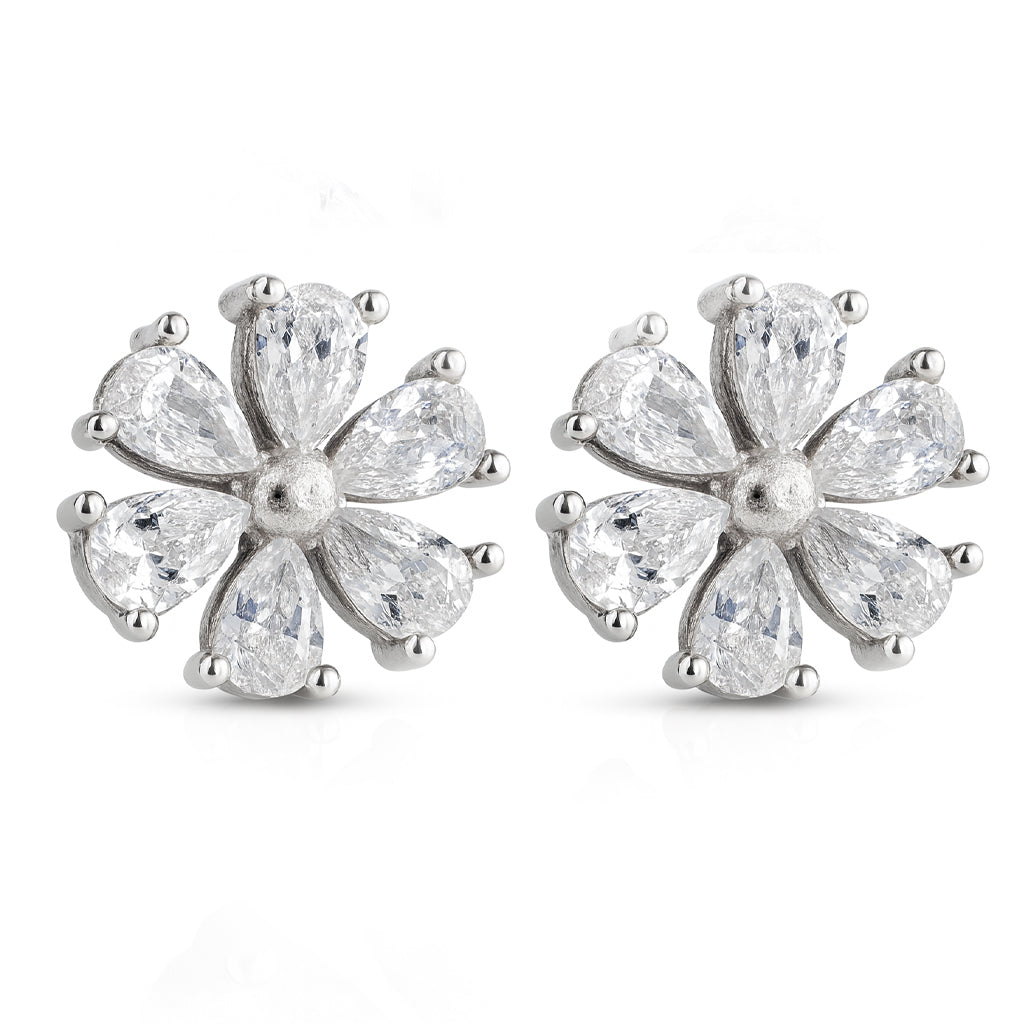 White Floral studded Stone