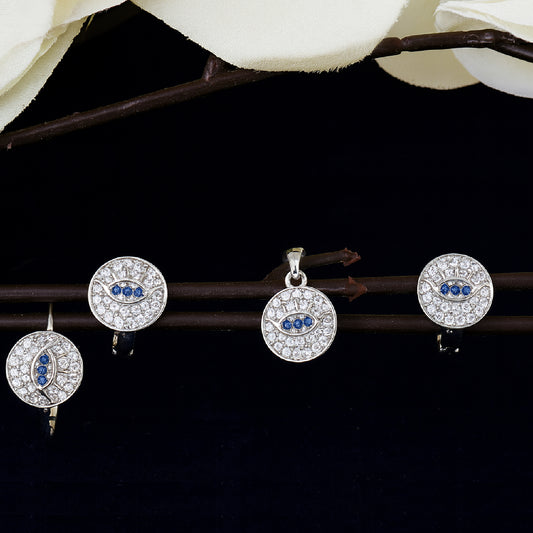TrioGuard Evil Eye Round Set – 3-Piece Jewelry Collection