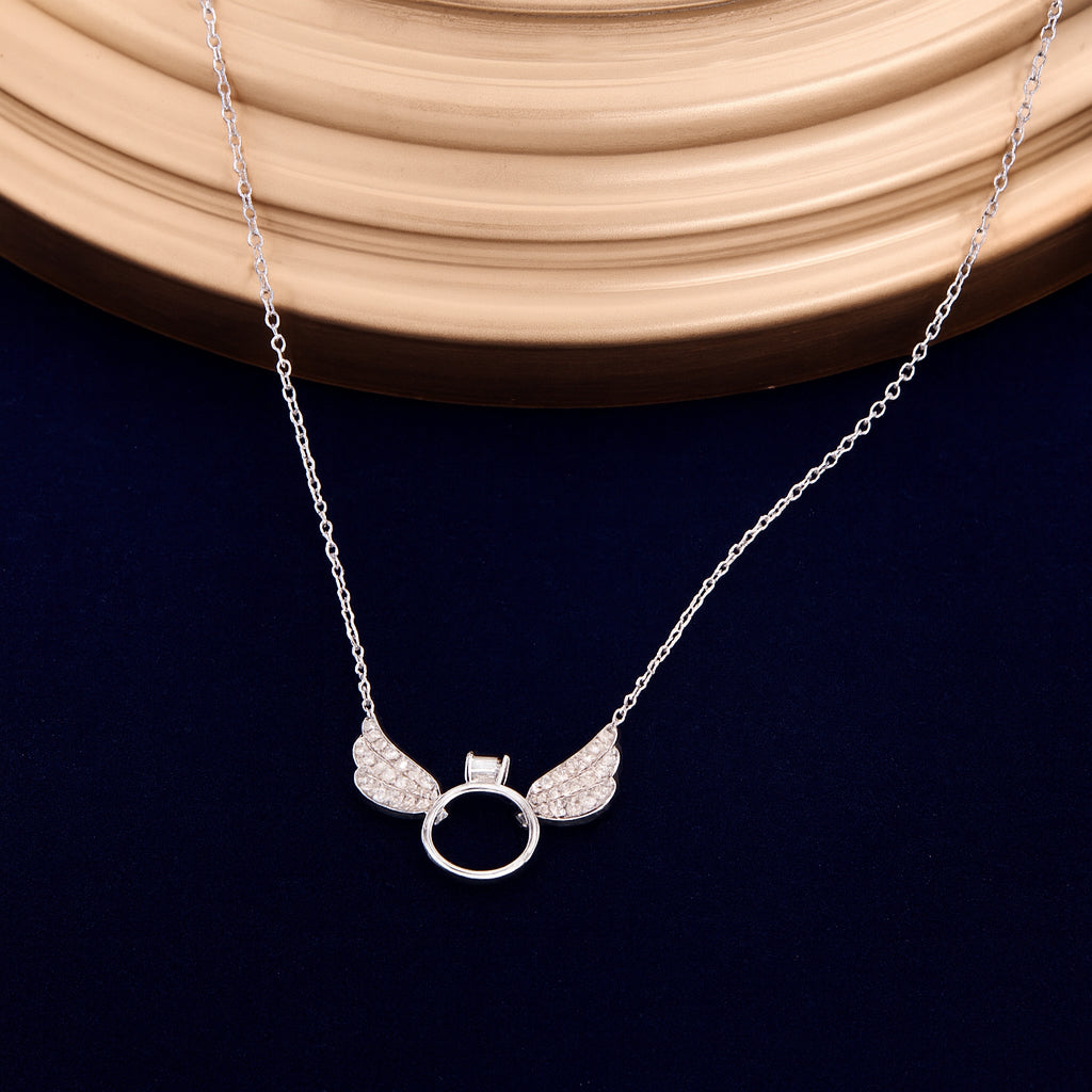 Winged Solitaire Ring