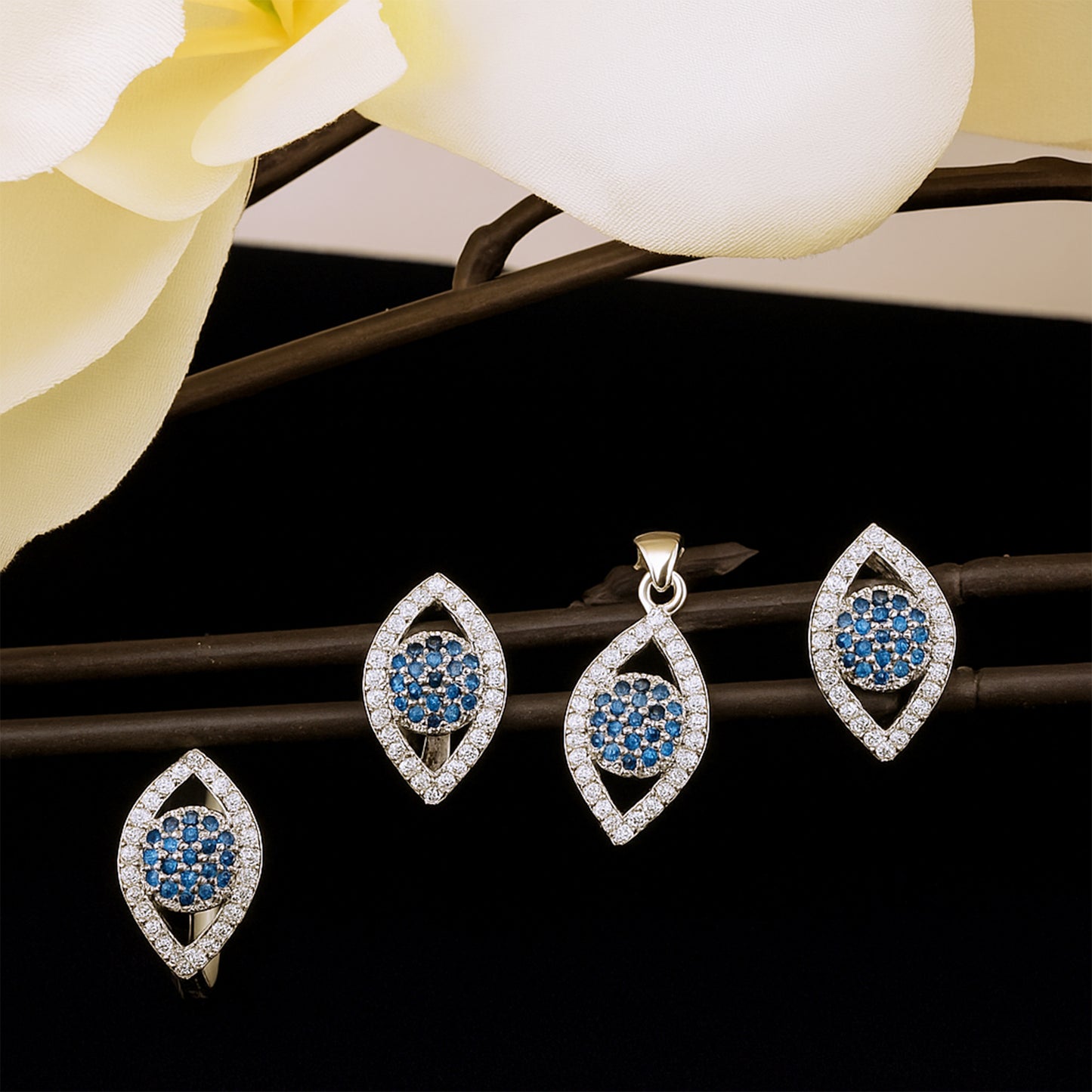 Evil Eye 3-Piece Jewelry Set