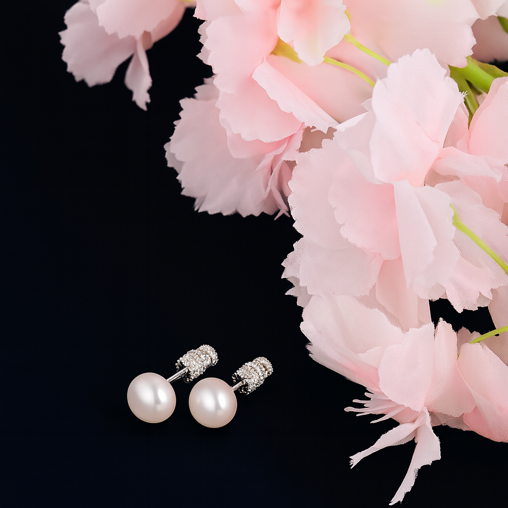 Traditional Bugadi-Style Stud Earrings with Sparkling Stones