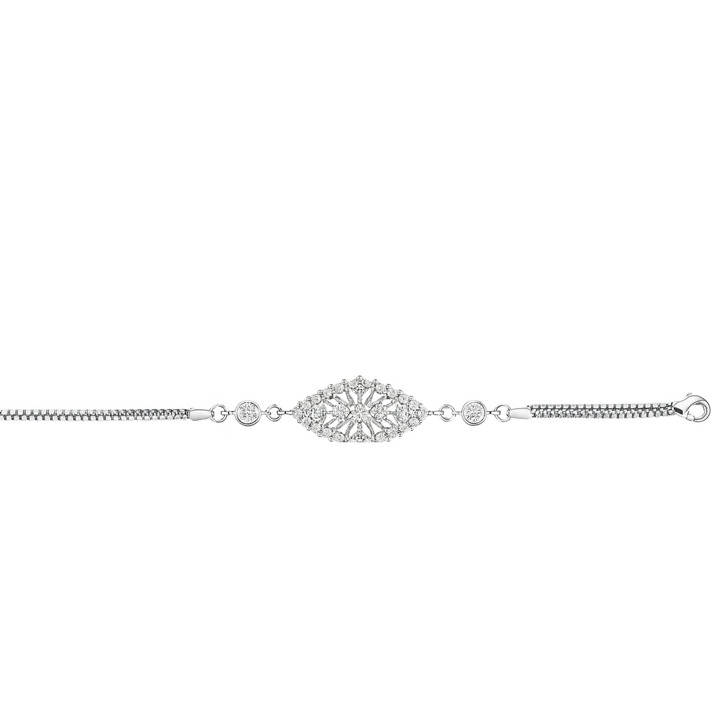 Radiant Lace Silver Bracelet (Twinkle Leaf Bracelet)
