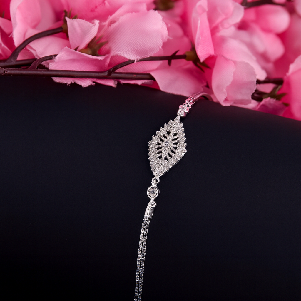 Radiant Lace Silver Bracelet (Twinkle Leaf Bracelet)