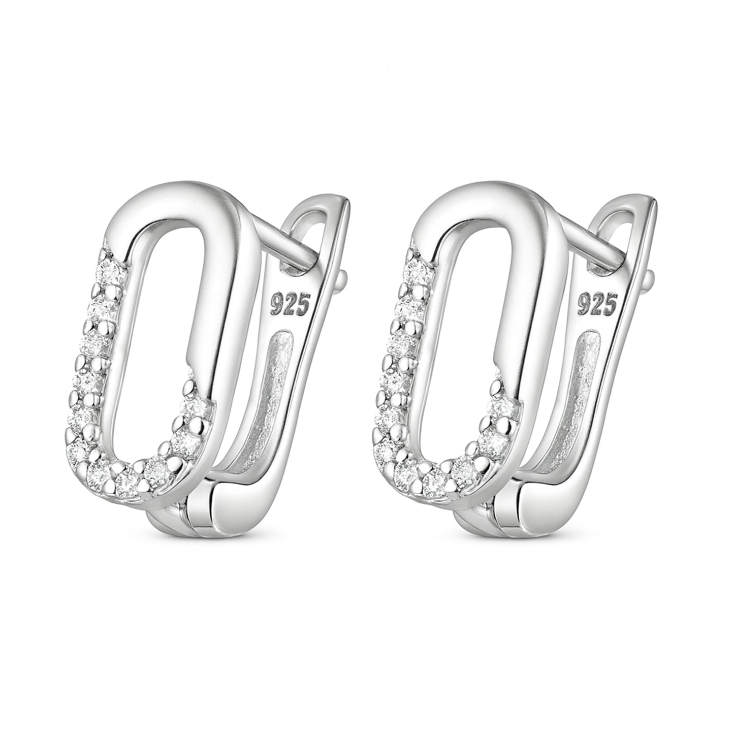 Oval Grace Semi-Studded Silver Bali