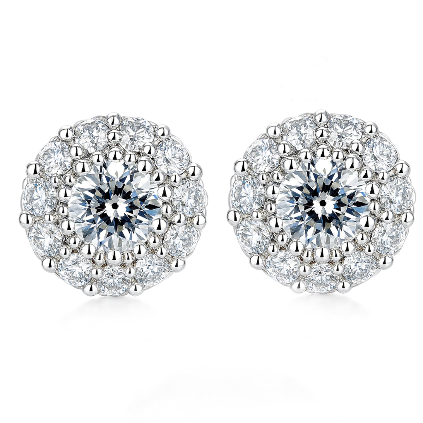 Round Ball Studded Stone Earrings